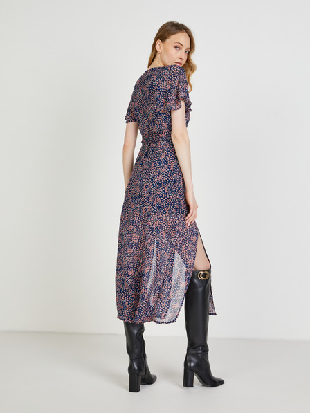 Pepe Jeans Тъмно синя дамска риза с десен с разрез по средата Pepe Jeans Marilyn