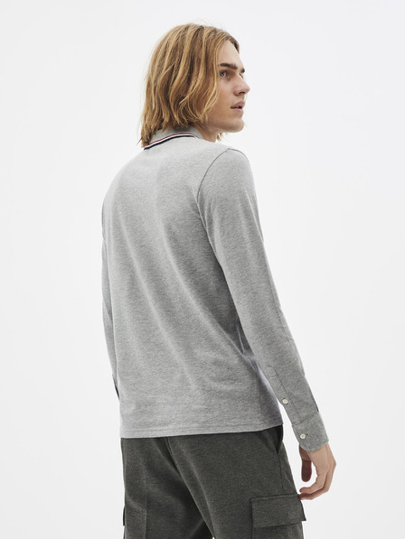Celio Мъжка сива поло тениска Celio Necetwoml