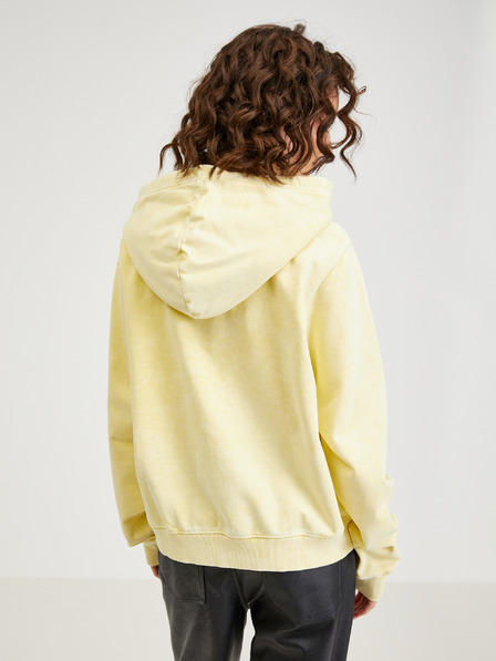 Diesel Жълт дамски суитшърт с качулка Diesel