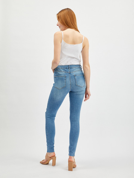 Orsay Светлосини дамски skinny fit дънки ORSAY