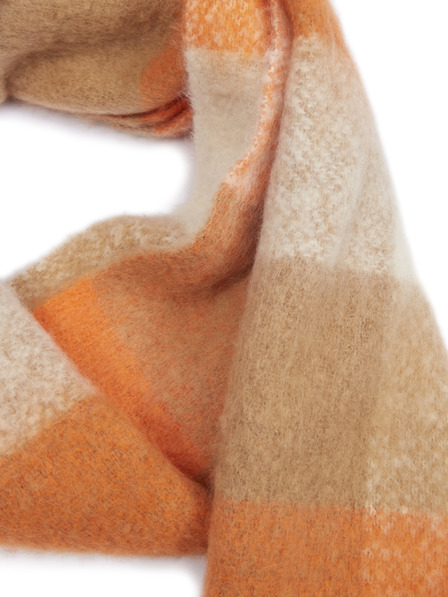 Orsay Оранжево-бежов дамски шал на каре ORSAY