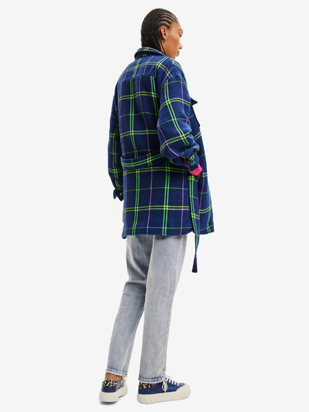 Desigual Desigual Paris Синьо карирано яке с риза