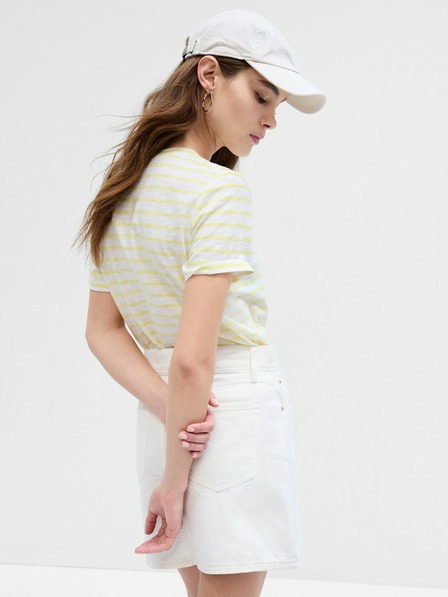 GAP Раирана тениска с лого GAP