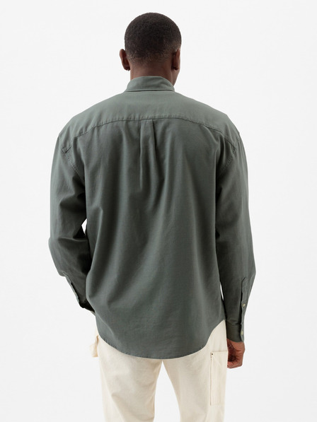 GAP Оксфорд риза с лого oversize GAP