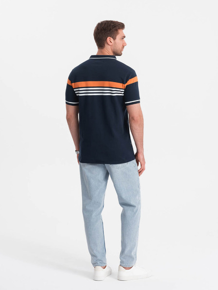 Ombre Clothing Тъмносиня мъжка поло риза Ombre Clothing
