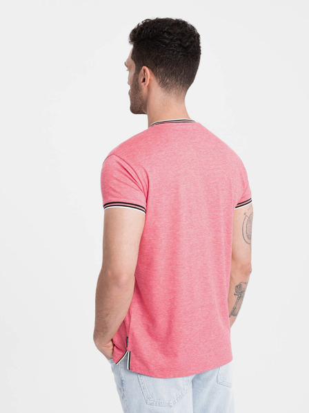Ombre Clothing Старо розово Мъжка риза с копчета Омбре Облекло