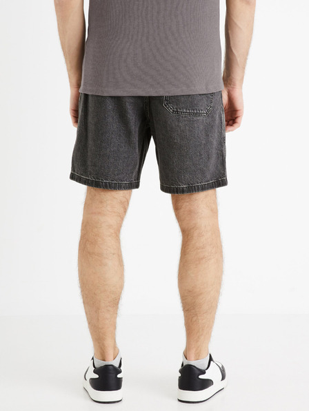 Celio Черни мъжки къси панталони от деним Celie Domalobm4