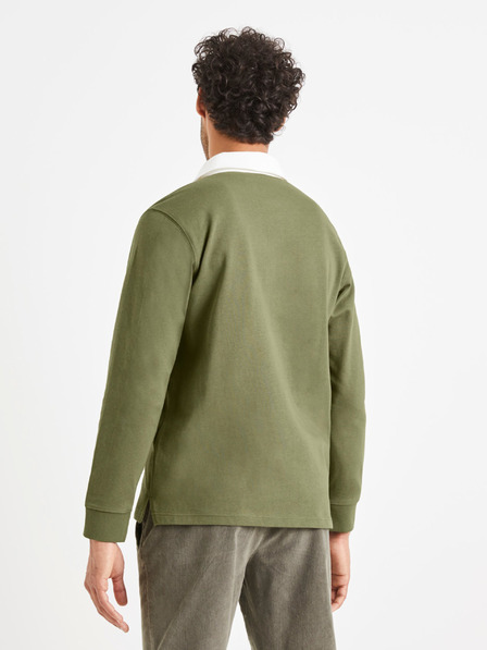 Celio Зелена мъжка поло риза Celio Vemix