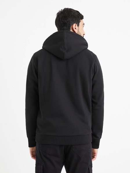Celio Черен мъжки суитчър с качулка Celio Vetype