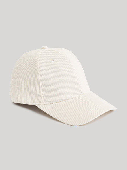 Celio Бяла унисекс шапка от велур Celio Cicapcord