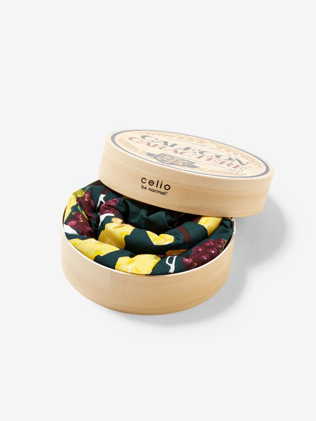 Celio Тъмнозелени мъжки къси панталони с шарка в подаръчна опаковка Celio