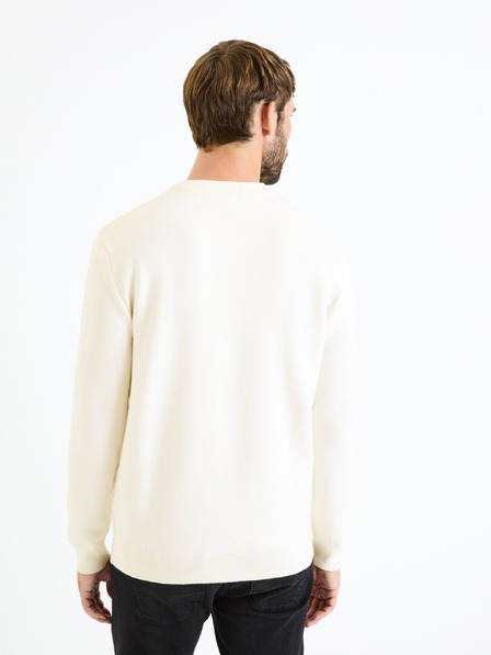 Celio Кремав мъжки основен пуловер Celio Beclo