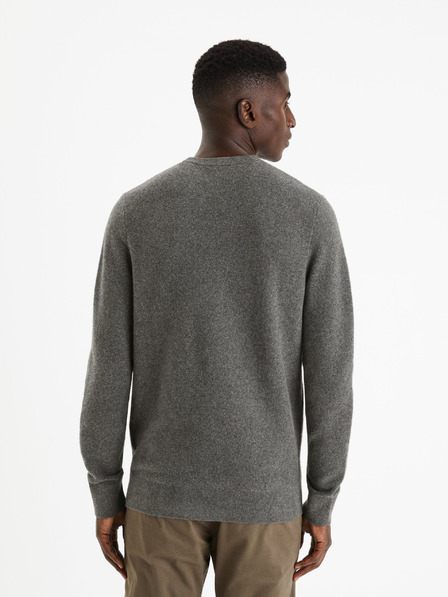 Celio Сив мъжки основен пуловер Celio Felinode