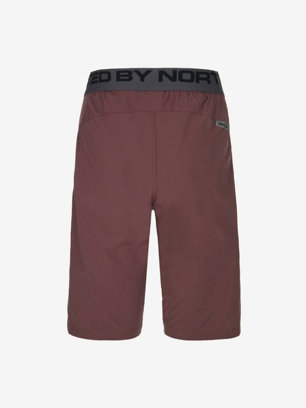 Kilpi Дамски къси панталони за колоездене Kilpi Trackee в цвят бордо