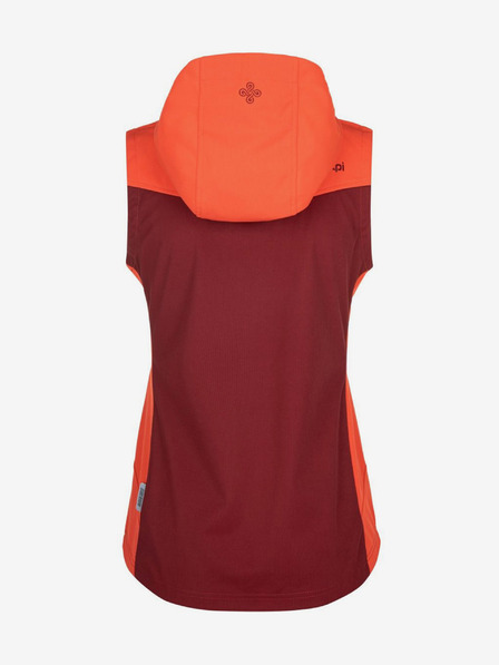 Kilpi Оранжево-винена дамска софтшел жилетка Kilpi CORTINA