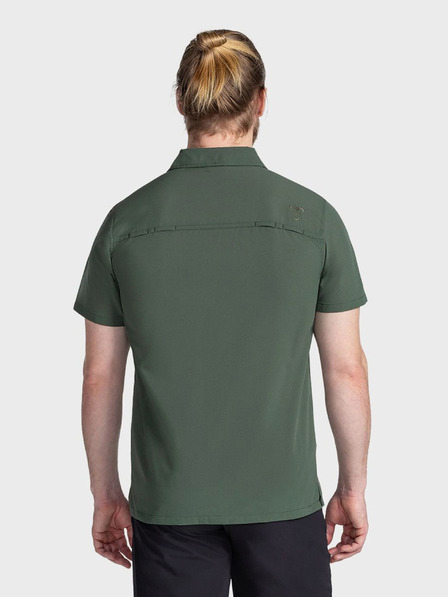 Kilpi Тъмнозелена мъжка спортна риза с къс ръкав Kilpi BOMBAY