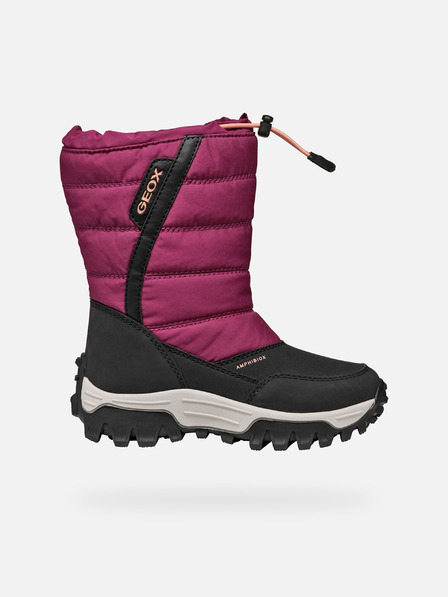 Geox Червени момичешки зимни обувки Geox Himalaya B Ab