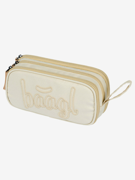 BAAGL Бежов училищен комплект - раница, моливник, чанта Baagl Coolmate Beige