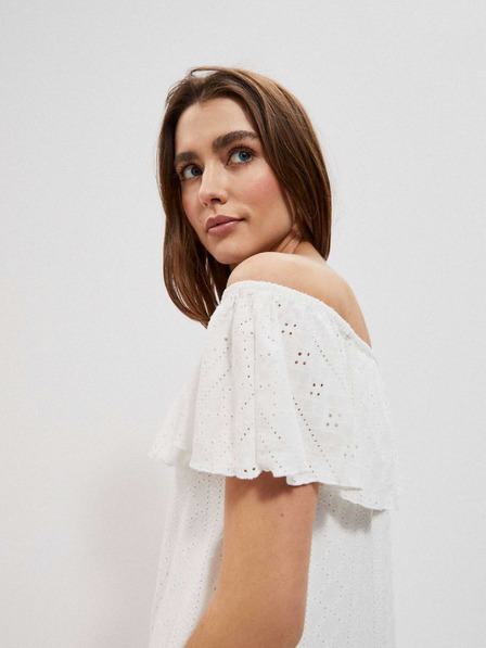 Moodo Бяла дамска рокля Moodo