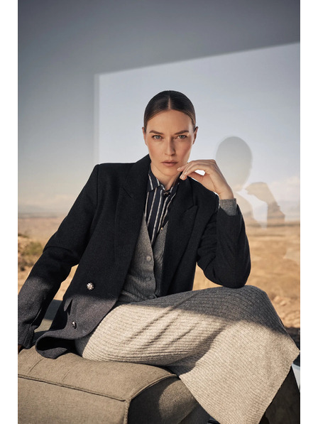 Moodo Тъмносиньо дамско яке Moodo