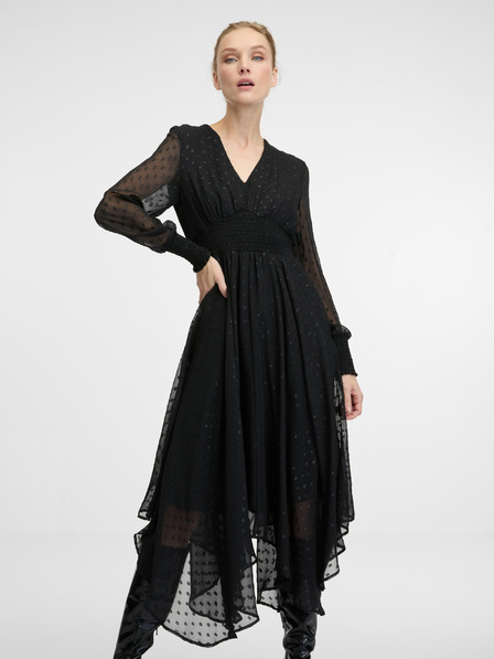 Orsay Черна дамска миди рокля ORSAY