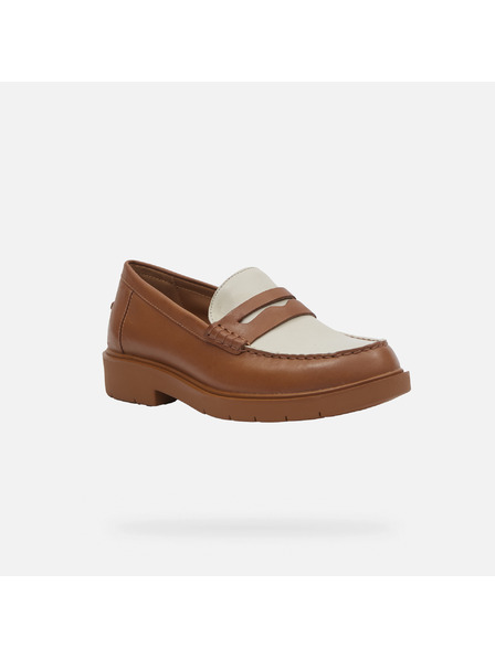 Geox Кафяви дамски мокасини Geox Spherica EC1