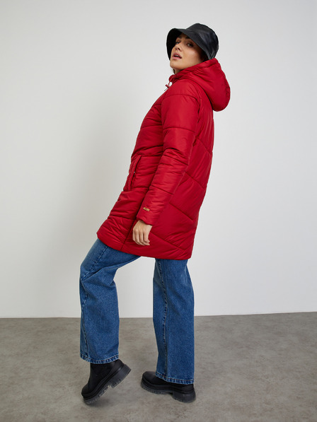 ZOOT.lab Червено дамско ватирано палто ZOOT.lab