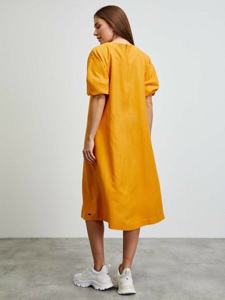 ZOOT.lab Оранжева основна рокля с балонени ръкави METROOPOLIS by ZOOT.lab Vasilisa