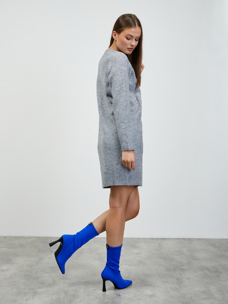 ZOOT.lab Светлосива рокля с пуловер ZOOT.lab Amaya