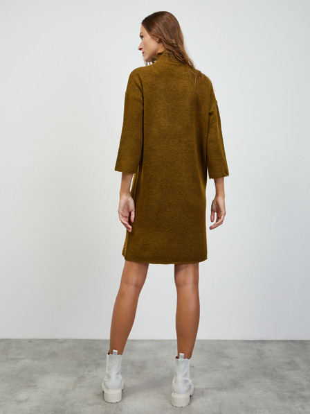 ZOOT.lab Пуловерна рокля ZOOT.lab Harley в цвят каки