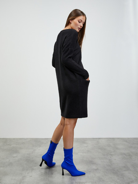 ZOOT.lab Черна рокля с пуловер от вълнена смес ZOOT.lab Dania