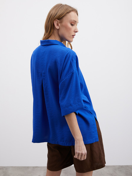 ZOOT.lab Синя дамска блуза с големи размери ZOOT.lab Rhiannon