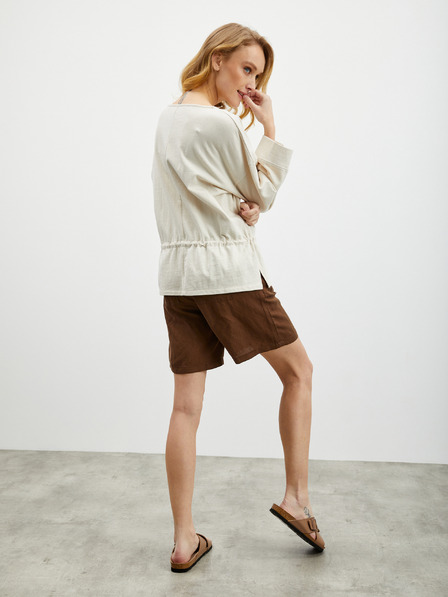 ZOOT.lab Кремав суитчър с голям размер и шнур на талията ZOOT.lab