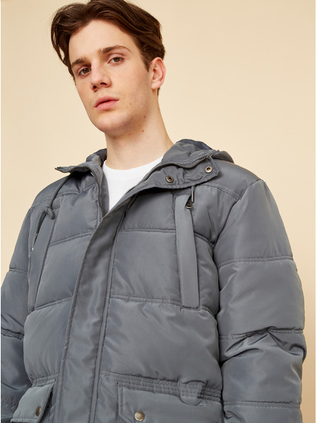 ZOOT.lab Сиво мъжко ватирано зимно яке ZOOT.lab