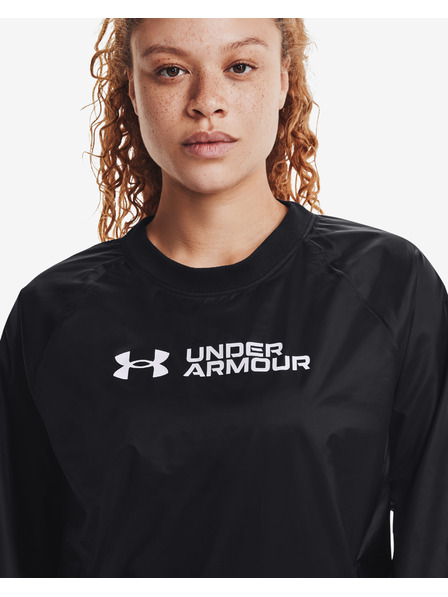 Under Armour Дамски суитшърт Under Armour Recover Storm Woven Shine Crew