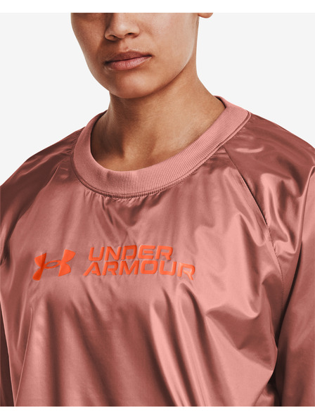 Under Armour Дамски суитшърт Under Armour Recover Storm Woven Shine Crew