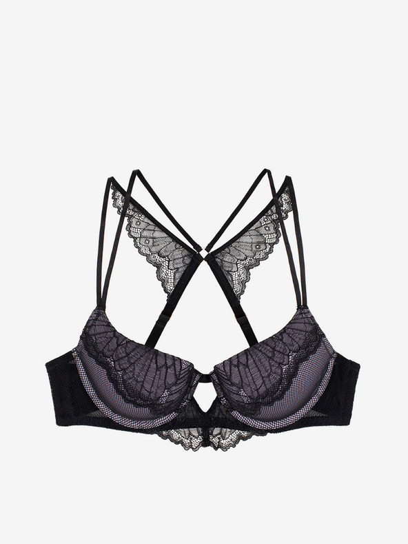 DORINA Лилав и черен дантелен сутиен DORINA Vibrant