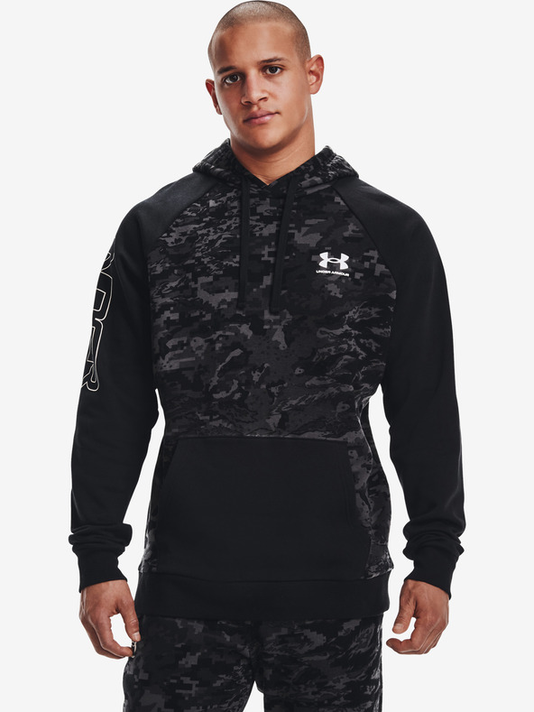 Under Armour Мъжки суитшърт Under Armour RIVAL FLC CAMO SCRIPT HD