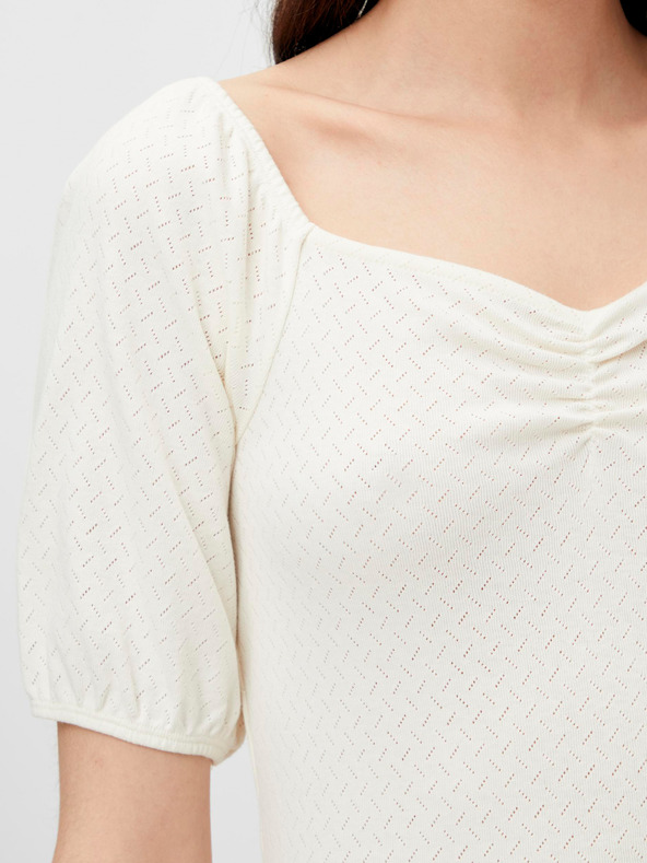 Pieces Кремава шарена блуза Pieces Lucy