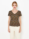 CAMAIEU Кафява риза с шарки CAMAIEU