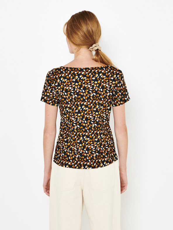 CAMAIEU Кафява риза с шарки CAMAIEU