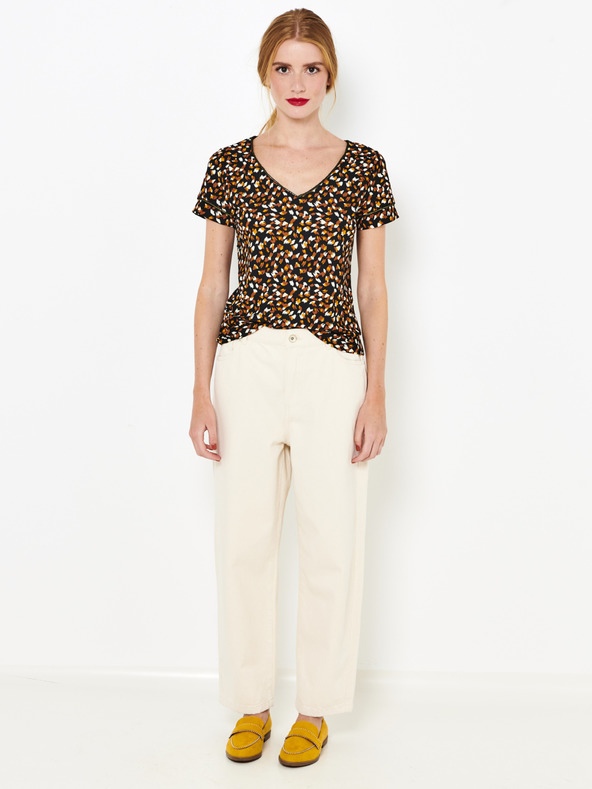 CAMAIEU Кафява риза с шарки CAMAIEU