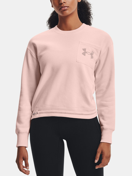 Under Armour Дамски суитшърт Under Armour Rival Fleece Mesh Crew