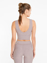 Puma Светло лилаво дамско спортно скъсено потник Puma Studio Yogini