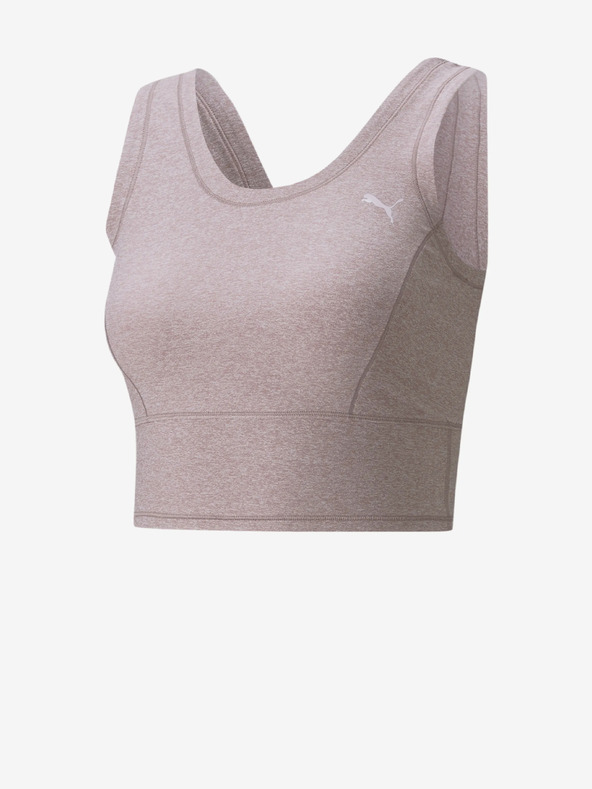 Puma Светло лилаво дамско спортно скъсено потник Puma Studio Yogini