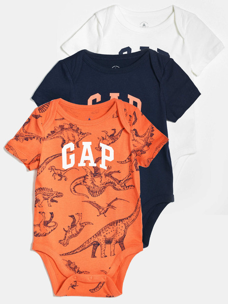 GAP Бебешко боди с лого Gap, 3 бр. GAP