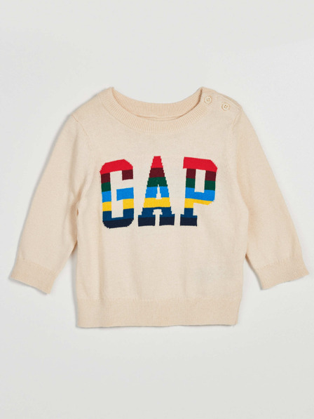 GAP Бебешки пуловер с лого на GAP