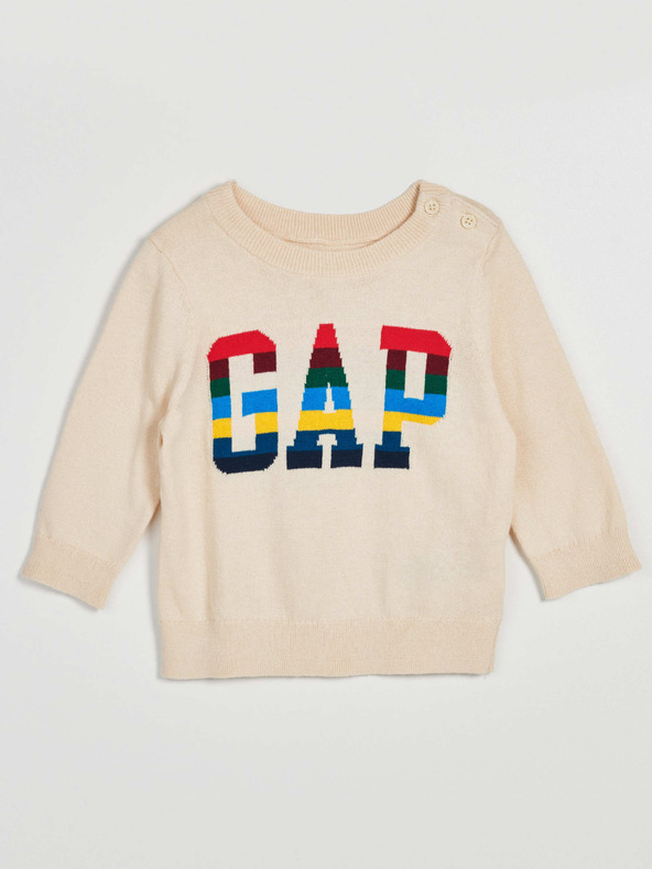 GAP Бебешки пуловер с лого на GAP