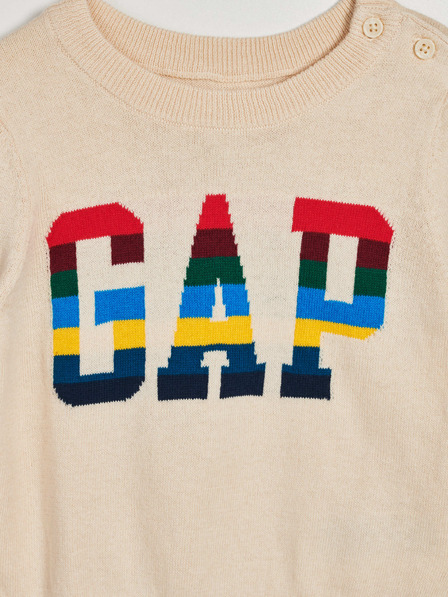 GAP Бебешки пуловер с лого на GAP