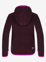 Loap Розов и лилав пуловер с цип LOAP Qwaro за момичета с качулка